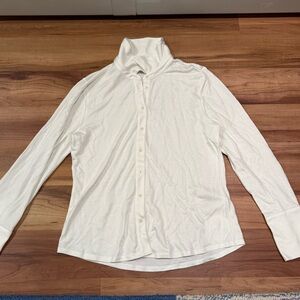 Banana Republic Cream Casual Button Down Shirt